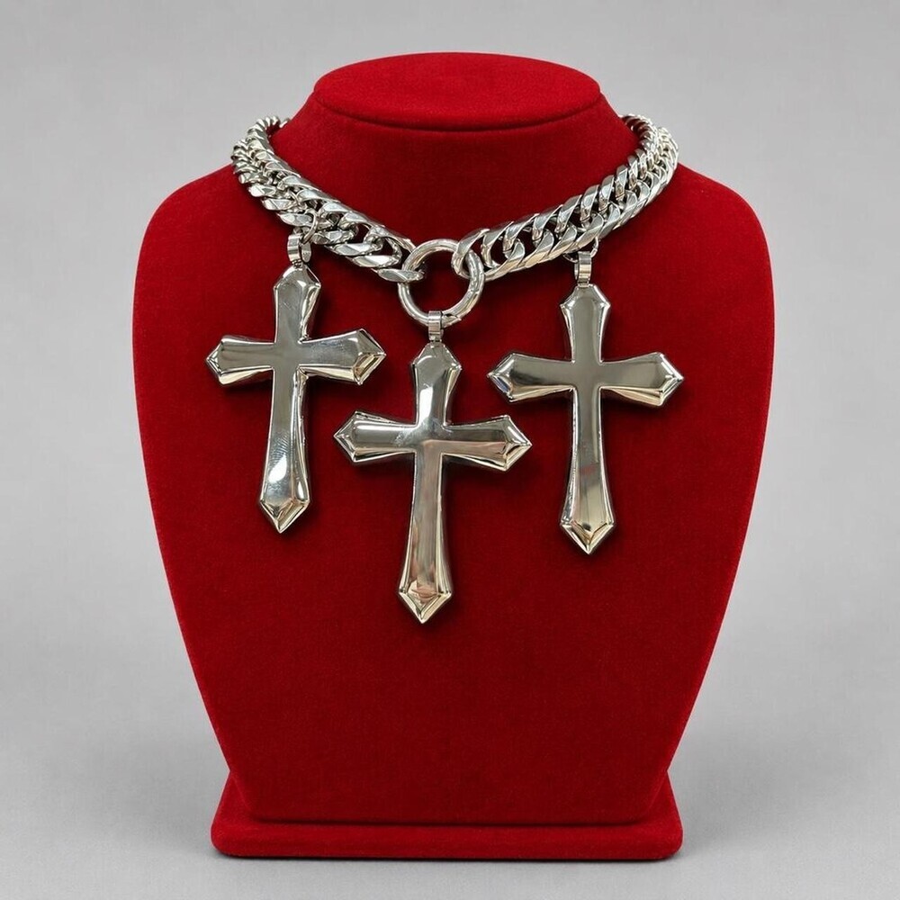 Triple Cross Oversized Gothic Stainless steel 16inch